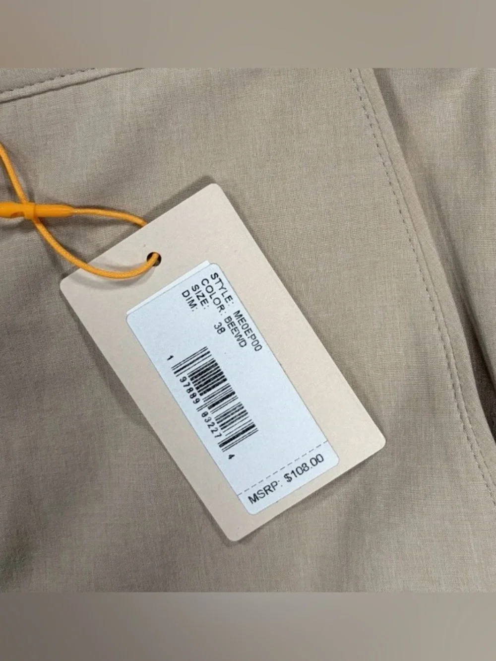 Peter Millar Shackleford Performance Hybrid Shorts Men 38 Beige Stretch Golf NWT